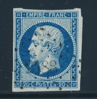 O N°14Ad - Bleu S/vert - TB - 1853-1860 Napoléon III