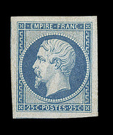 (*) N°15 - 25c Bleu - Belles Marges - Avec Amorce De Voisins - TB/SUP - 1853-1860 Napoleon III