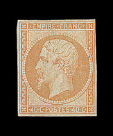 * N°16 - 40c Orange - Signé Thiaude - TB - 1853-1860 Napoléon III.