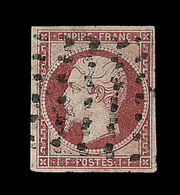 O N°18 - Bde De 3 - Obl. Gros Points - Signé + Certificat Calves - Léger Déft - 1853-1860 Napoléon III