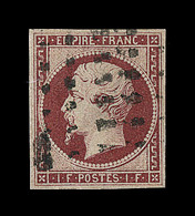 O N°18 - Une Marge Au Filet - Certificat - B - 1853-1860 Napoléon III.