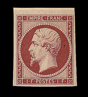 ** N°18d - 1F Carmin - Réimpression - TB - 1853-1860 Napoléon III.