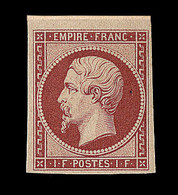 ** N°18d - 1F Carmin - Réimpression - TB - 1853-1860 Napoléon III