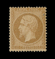 * N°21 - 10c Bistre - Signé JF Brun - TB - 1862 Napoléon III