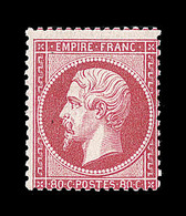 ** N°24 - 80c Rose - Lég. Froissure De Gomme - Sinon TB - 1862 Napoléon III.