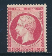 * N°24 - 80c Rose - Charn. Marquée - TB - 1862 Napoléon III