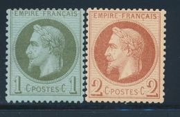 ** N°25/26 - 1c Et 2c - TB - 1863-1870 Napoleone III Con Gli Allori