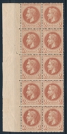 **/* N°26 - Bloc De 10 - BDF - Maj. ** - TB - 1863-1870 Napoléon III Lauré