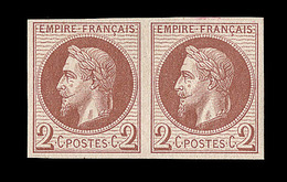 * N°26Af - Paire - Réimpression Rothschild - TB - 1863-1870 Napoléon III Lauré