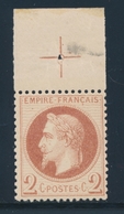 ** N°26B - 2c Rouge Brun Clair - Type II - TB - 1863-1870 Napoleon III Gelauwerd