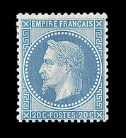 * N°29B - 20c Bleu - TB - 1863-1870 Napoléon III Lauré