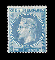 * N°29B - 20c Bleu - TB - 1863-1870 Napoléon III Con Laureles