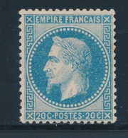 * N°29B - 20c Bleu - Type II - TB - 1863-1870 Napoleon III Gelauwerd