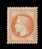 * N°31 - 40c Orange - Comme ** - TB - 1863-1870 Napoleon III Gelauwerd