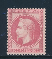* N°32 - 80c Rose - Comme ** - Signé Calves - TB - 1863-1870 Napoléon III. Laure