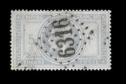 O N°33 - 5F Empire - Obl. GC 6316 - Signé Brun - TB - 1863-1870 Napoleon III Gelauwerd