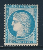 * N°37 - 20c Bleu - TB - 1870 Assedio Di Parigi