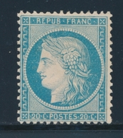 * N°37 - 20c Bleu - TB - 1870 Beleg Van Parijs