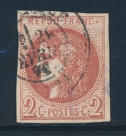 O N°40B - Nuance Foncée - Margé - Signé Roumet - TB - 1870 Bordeaux Printing
