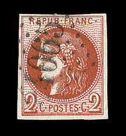 O N°40Ba - 2c Rouge Brique - Obl GC 4065 - TB - 1870 Ausgabe Bordeaux