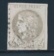 O N°41B - 4c Gris - R2 - TB - 1870 Bordeaux Printing