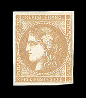 ** N°43A - 10c Bistre - R1 - Signé Miro - TB - 1870 Ausgabe Bordeaux