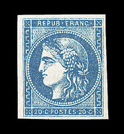 * N°45C - Léger Pli Horizontal - Sinon TB - 1870 Uitgave Van Bordeaux