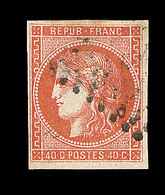 O N°48g - 40c Vermillon - TB - 1870 Bordeaux Printing