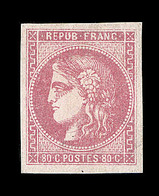 ** N°49 - 80c Rose - Signé Calves - TB - 1870 Uitgave Van Bordeaux