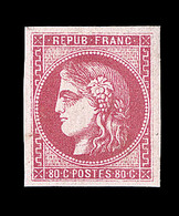 O N°49 - 80c Rose - TB - 1870 Emission De Bordeaux