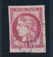 O N°49 - Filet Voisin - 3 Belles Marges - TB - 1870 Bordeaux Printing