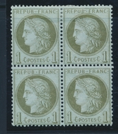 **/* N°50 - Bloc De 4 - 2 Ex ** - B/TB - 1871-1875 Cérès