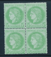 **/* N°53 - Bloc De 4 - 2 T. ** - Signé - TB - 1871-1875 Ceres