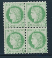 **/* N°53 - Bloc De 4 - 2 Ex ** - Signé JF Brun - TB - 1871-1875 Cérès