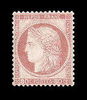 * N°57 - 80c Rose - Signé A. Brun - TB - 1871-1875 Ceres