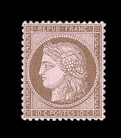 ** N°58 - 10c Brun S/rose - TB - 1871-1875 Cérès