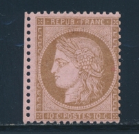 * N°58 - 10c Brun S/rose - TB - 1871-1875 Ceres