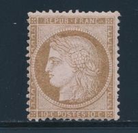 * N°58 - 10c Brun S/rose - TB - 1871-1875 Ceres