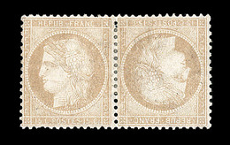 * N°59b - Tête-Bêche - Signé Calves - Belle Pièce - TB - 1871-1875 Ceres