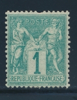 * N°61 - 1c Vert - TB - 1876-1878 Sage (Typ I)