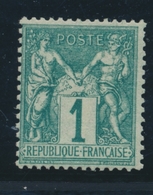 * N°61 - 1c Vert - TB - 1876-1878 Sage (Type I)