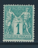 * N°61 - 1c Vert - TB - 1876-1878 Sage (Typ I)