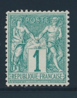 (**) N°61 - 1c Vert -TB - 1876-1878 Sage (Tipo I)