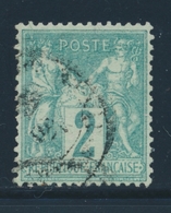 O N°62 - 2c Vert - TB - 1876-1878 Sage (Typ I)