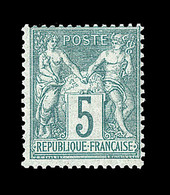 * N°64 - 5c Vert - Signé Calves - TB - 1876-1878 Sage (Tipo I)