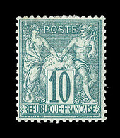 * N°65 - 10c Vert - TB - 1876-1878 Sage (Typ I)