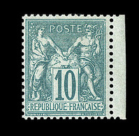 * N°65 - 10c Vert - Petit BDF - Signé A. Brun - TB - 1876-1878 Sage (Type I)