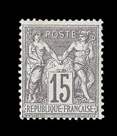 * N°66 - 15c Gris - Signé Calves - TB - 1876-1878 Sage (Typ I)