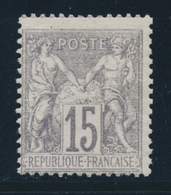 * N°66 - 15c Gris - TB - 1876-1878 Sage (Type I)