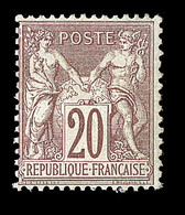 ** N°67 - 20c Brun Lilas - TB/SUP - 1876-1878 Sage (Type I)